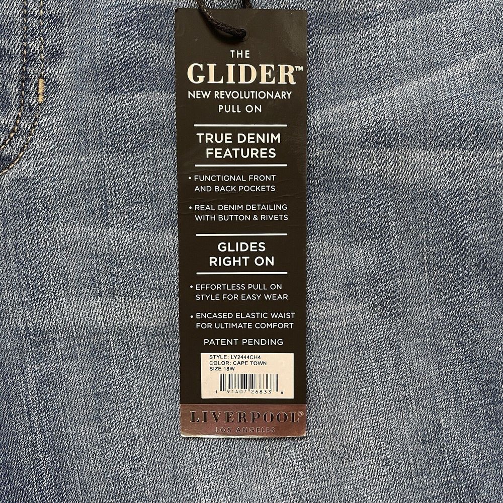 Liverpool Jeans Company Blue Ankle Cropped Jeans - Picture 8 of 13